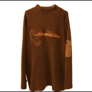 Johnny Blaze Mock Neck Sweater For Men